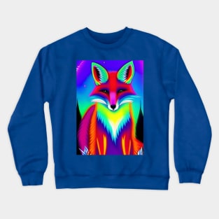 BEAUTIFUL SERENE RAINBOW FOX Crewneck Sweatshirt